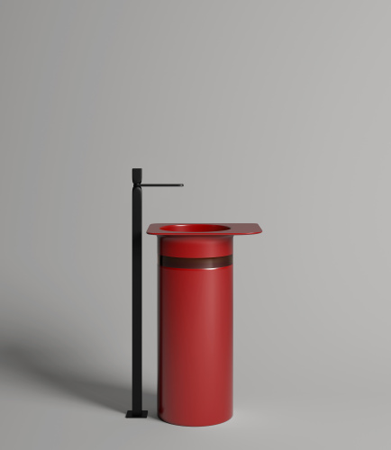 Раковина из искусственного камня Salini Ninfea 130221MF 54х45 напольная цвет белый - фото 5